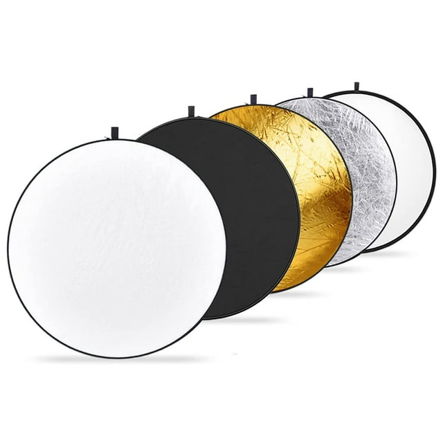 Reflector de luz Neewer, 60 cm, 5 en 1, plegable con bolsa