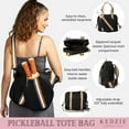 thumbnail image 3 of Kedzie Pickleball Paddle Carrying Tote Bag Black, 3 of 9