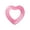 Pink, variant on Feledorashia Heart Shaped Inflatable Swim Ring, Thick PVC Anti-Tipping Float Tube With Gold Glitter, Portable Water Swimming Accessory For Pool Beach Water Party Photography Prop