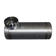 3x9 End Fill Spun Aluminum Gas Tank .28 Gallon - Mini Bike, Go Kart, Riding Mower