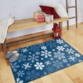 thumbnail image 5 of Mohawk Home Prismatic Snowflakes Blue Contemporary Theme Christmas Precision Printed Scatter, 2'6"x4'2", Blue, 5 of 6
