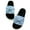 Light Blue, variant on Women's Summer Denim Polka Dot Shoes One-Word Butterfly Rhinestone Slippers