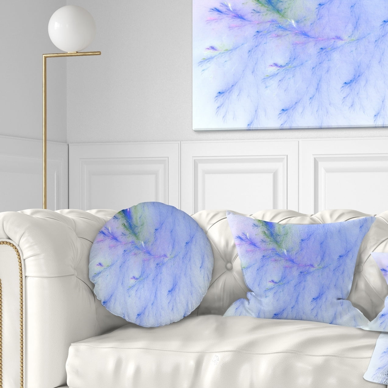 x 26 in in Designart CU16041-26-26 Light Blue Veins of Marble Abstract Cushion Cover for Living Room Sofa Throw Pillow 26 in