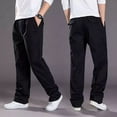 thumbnail image 4 of Pantalones Casuales De Lino De Algodón Sueltos Para Hombres, 4 of 8