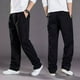 thumbnail image 4 of Pantalones Casuales De Lino De Algodón Sueltos Para Hombres, 4 of 8