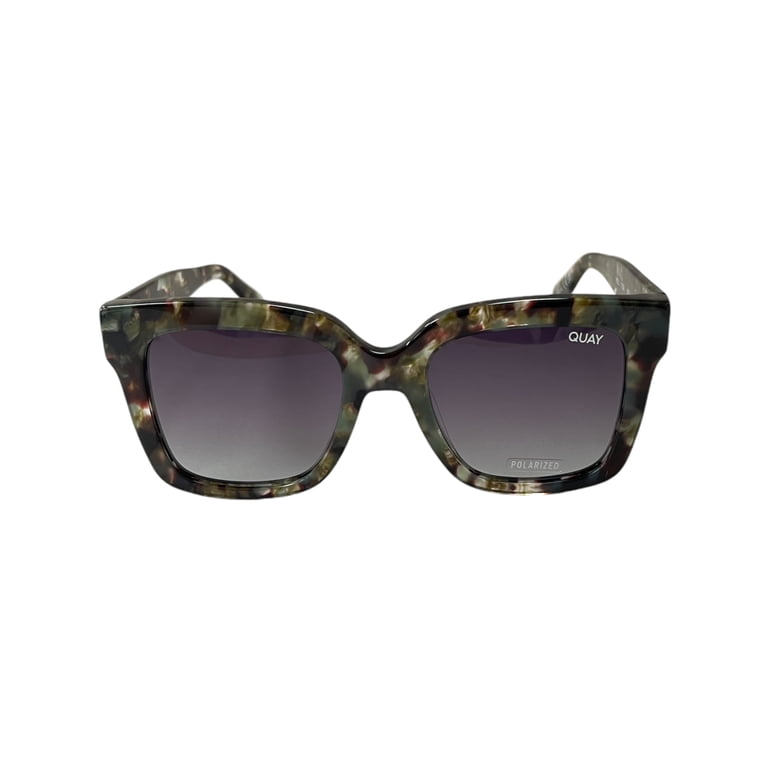 Quay Australia Icy Sunglasses Square Green Tortoise Smoke  display picture 2