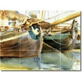thumbnail image 1 of Ceramic Tile Mural-John Sargent Waterfront Painting 291. 48" w x 36" h using (12) 12 x 12 ceramic tiles, 1 of 3