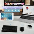 thumbnail image 2 of Protable Wireless Bluetooth Keyboard And Mouse Combo Rechargeable Cordless 10 Inch-Black-（Yeeson）, 2 of 5