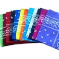 thumbnail image 4 of Toystoory Pañuelo cuadrado para exteriores de 55cm x 55cm, diadema negra y roja de Cachemira estampada para mujeres/hombres/niños/niñas Almacenamiento y organización del hogar azul claro Toystoory HA5742-02, 4 of 6