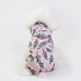 thumbnail image 3 of Disfraz de perro mascota impermeable con capucha de cuatro patas impermeable para cachorros y gatos - ajustable, rosa, rosa mediano XL, 3 of 5