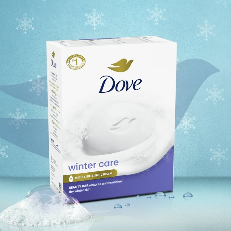 Dove cheapest Winter Care Beauty Soap Dry Skin Moisturizing Cream 16 pack of 3.75oz Bars