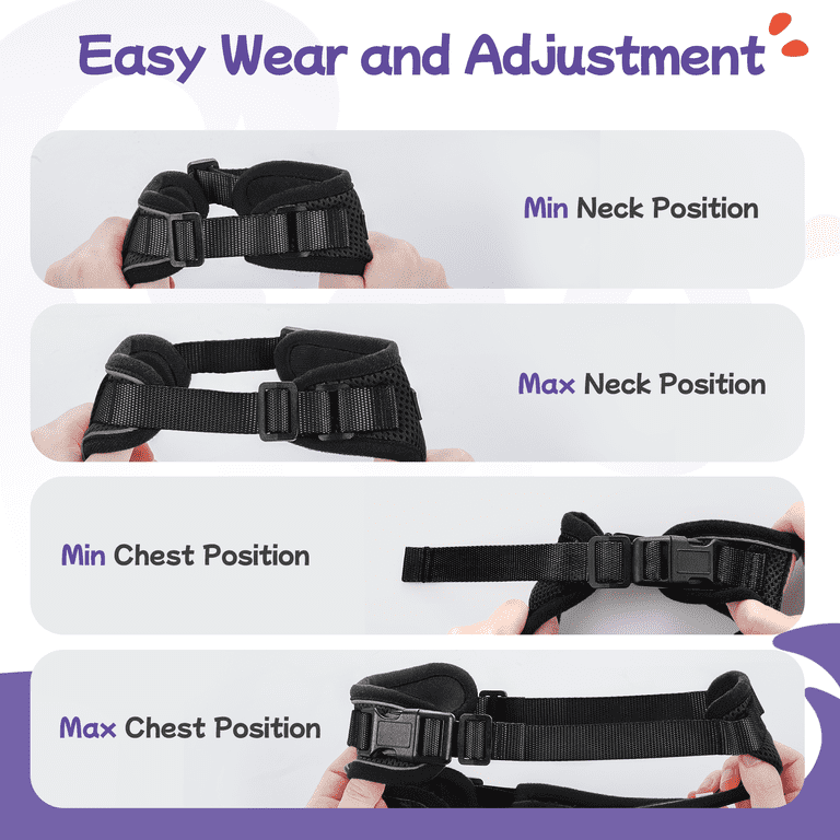 Pigo Cat Harness and Leash, Escape Proof Black photo 8