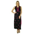 thumbnail image 2 of Bimba Women Rayon custom Long Dress Ethnic Hand Embroidered Chic Maxi Gown, 2 of 5