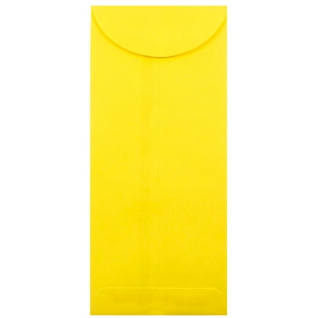 JAM Paper #12 Policy Envelopes, 4.8x11, Yellow, 500/Box