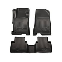 Husky Liners 98811 Weatherbeater Floor Mats Fit 2011-2013 Kia Sorento (w/w/o 3rd Row, w/ Retaining Posts) - Front/2nd Seat - Black