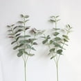 thumbnail image 4 of 5PCS Eucalyptus Leaves Stems Bulk Artificial Silver Dollar Eucalyptus Leaves Picks and Faux Eucalyptus Leaves Branches for Vase Bouquets Floral Arrangement Wreath Rustic Farmhouse Greenery Decoration, 4 of 6