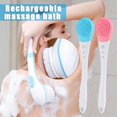 thumbnail image 4 of Shower Brush with Long Handle Waterproof Rechargeable Back Scrubber Practical Body Exfoliating Supplies New, 4 of 6
