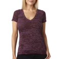 thumbnail image 1 of 6540 NL 6540 LAD BURNOUT PROFUNDO V TEE PLUM XL Siguiente nivel 6540, 1 of 1
