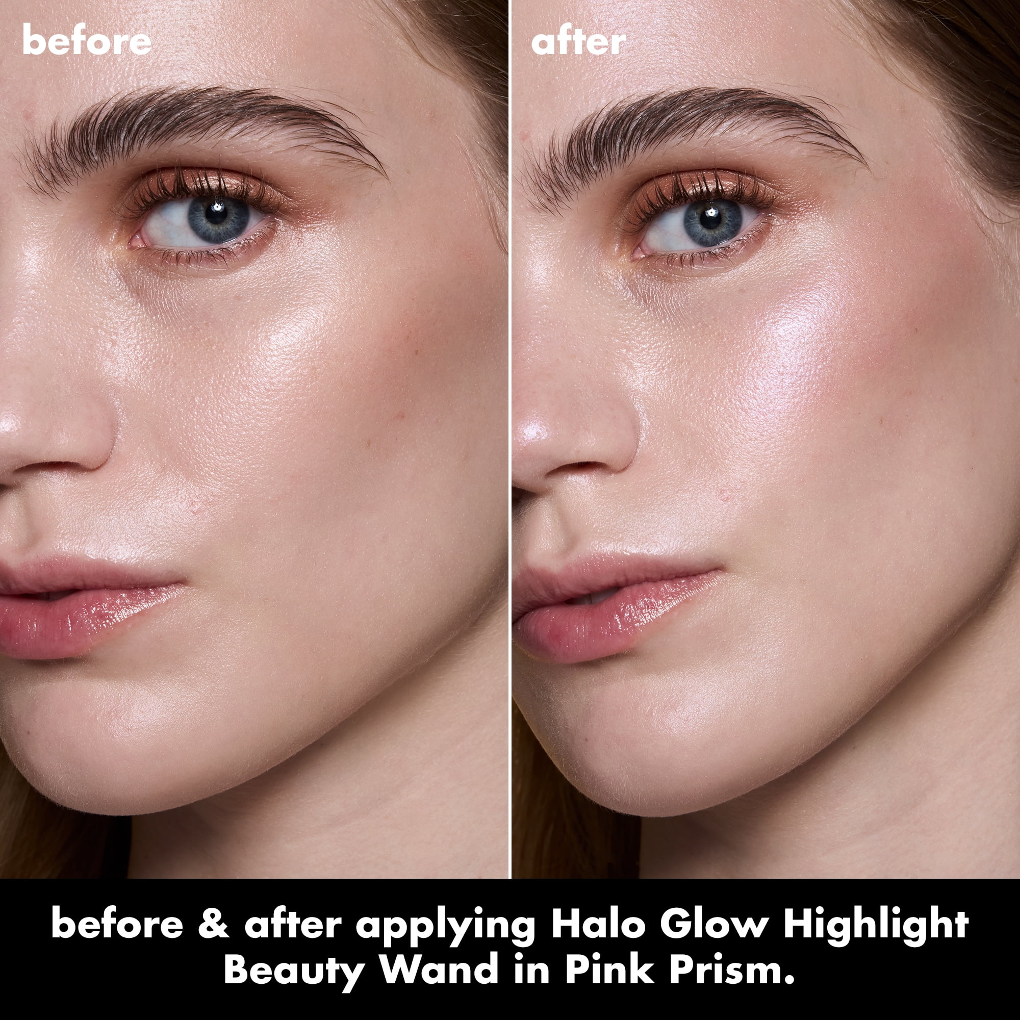 e.l.f. Halo Glow Highlight Beauty Wand, Pink Prism, 0.33 fl oz