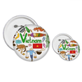 thumbnail image 1 of Vietnam Love Heart Landscap National Flag Pins  Badge Button Design Kit Craft Sets, 1 of 3