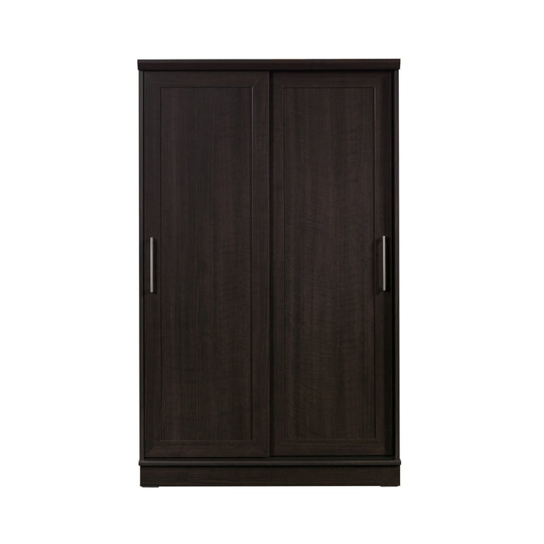 Sauder Homeplus Sliding Door Wardrobe Cabinet Dakota Oak
