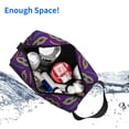 thumbnail image 6 of Goofa Carnival Masks and Beads Printed Toiletry Bag with Handle,Large Capacity Travel Makeup Cosmetic Bag for Women, Carry on Airport Airline Compliant Bag, 6 of 9
