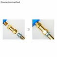 thumbnail image 3 of Pipe fittings brass adapter copper connector for garden hose high pressure washer water gun accessories anti knot quick joint, 3 of 4