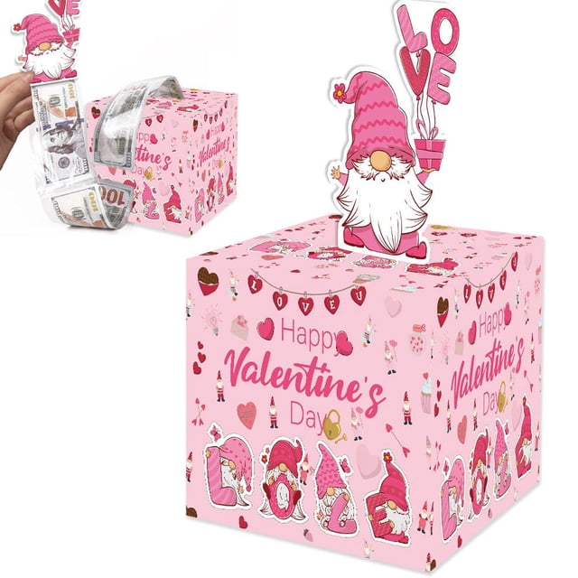 Ruifaya Caja de papel con ambiente sorpresa con temática de feliz día de San Valentín 2025 Nueva U9
