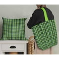 thumbnail image 4 of Soimoi Green Silk Fabric Check Check Decor Fabric Printed Yard 42 Inch Wide, 4 of 4