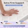 thumbnail image 3 of 3 Inch Extra Firm Mattress Topper Queen, High Density Foam Bed Topper for Extra Support, Pain Relieving Mattress Pad with Washable Cover, No Smell, CertiPUR-US Certified, 3 of 7