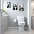 thumbnail image 5 of ZHONGYUTONG Funny Bathroom Animal Wall Art 3 Pieces Cute Panda Dog Rabbit Reading Newspaper on Toilet Poster Black White Canvas Prints for Rustic Restroom Framed (11.00" x 14.00" x 3PCS), 5 of 7