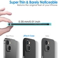 thumbnail image 2 of JETech Ultra Slim (0.35mm Thin) Case for iPhone 13, 6.1-Inch, Camera Lens Cover Full Protection, Lightweight, Matte Finish PP Hard Minimalist Case, Support Wireless Charging (Black), 2 of 6
