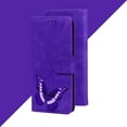 thumbnail image 6 of ELEHOLD Leather Wallet Case for iPhone 13 Pro Max,Butterfly Pattern with Card Slots Kickstand Magnetic Clasp Shockproof Protective Case for Women Girls,6.7 inch,Purple, 6 of 6