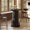 Black, variant on Tribesigns 39.4” H Round Wood Bistro Pub Table for Dining and Cocktails, with Metal Ring Footrest, Ideal for Small Spaces, Black