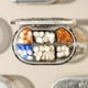 thumbnail image 4 of Organizador de vitaminas hermético extragrande - Pastillero portátil para viajes y uso doméstico, 4 compartimentos, plástico gris transparente, 11 x 7 x 2,9 cm, 4 of 6