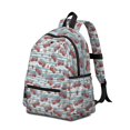 thumbnail image 2 of Fireman and Ladder Blue Pattern Backpack for School, Cute School Bag with Adjustable Shoulder Straps and Padded Back, 13.4"x11"x4.7", 2 of 5
