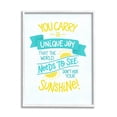 thumbnail image 4 of Stupell Industries You Carry Unique Joy Motivational Phrase Summer Sunshine, 24 x 30, Design by Karyn Panganiban, 4 of 5