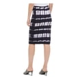 thumbnail image 2 of CALVIN KLEIN Womens Navy Tie Dye Knee Length Pencil Skirt XL, 2 of 4