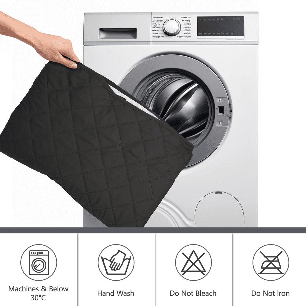 NEWEEN 100% Waterproof Sofa Cover Machine Washable Reversible Couch Cover Non Slip Furniture Protector Slipcover for Dogs, Children, Pets, Chair Size, Black