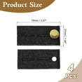 thumbnail image 2 of Extensores de Botón de 4 Paquetes para Pantalones, Extensores de Cintura de Mezclilla (Negro, 3.1x1.5inch), 2 of 7