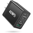 thumbnail image 1 of USB C Charger Block 40W Type C Fast Charging Blocks Multiport USB Wall Charger Plug Power Adapter Outlet Phone Accessories 4Port for iPhone 15 Pro Max XS, iPad, Samsung Tablet (Black), 1 of 1