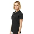 thumbnail image 2 of Tultex Women’s Short Sleeve Polo Shirt, 50/50 Cotton Polyester, Sport Pique Knit, Black, S, 2 of 5