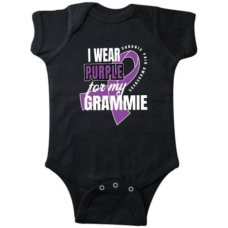 

Inktastic Chronic Pain I Wear Purple For My Grammie Gift Baby Boy or Baby Girl Bodysuit