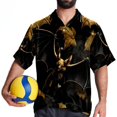 thumbnail image 4 of Bats Men's Poplin Shirt, Casual Short Sleeve Printed Button Down Summer Beach Unisex Shirts, 4 of 6