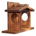 thumbnail image 1 of Comedero de Madera para Ardillas para Jardín, con Soportes para Mazorcas de Maíz, Comedero Exterior de Invierno para Patio Trasero y Jardín, 1 of 8