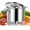 11.81*11.81IN, variant on Heavy Duty Stainless Steel Stock Pot with Lid, 9.5-74 QT Tri-Ply Base Large Induction Cooking Soup Pot, Commercial Grade Saucepot for Seafood Boil, Canning, Tamale, Lobster