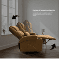 thumbnail image 4 of Sillón Reclinable con calentador y masajeador color Café, 4 of 6