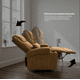 thumbnail image 4 of Sillón Reclinable con calentador y masajeador color Café, 4 of 6
