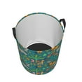 thumbnail image 3 of Balery Jungle Animals Round Laundry Basket with Handles Waterproof Freestanding Laundry Hamper for Clothes Toys in the Dorm and Family-Small, 3 of 8