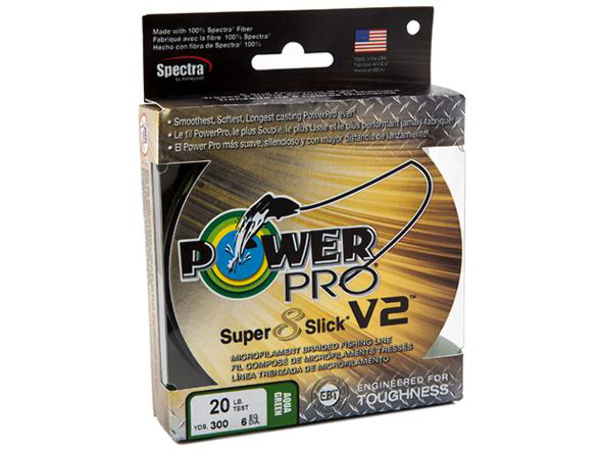 (2 pack) PowerPro Braided Fishing Line, Ppr Ssv2 15Lb 150Yd Aquagrn,  [31500150150C]